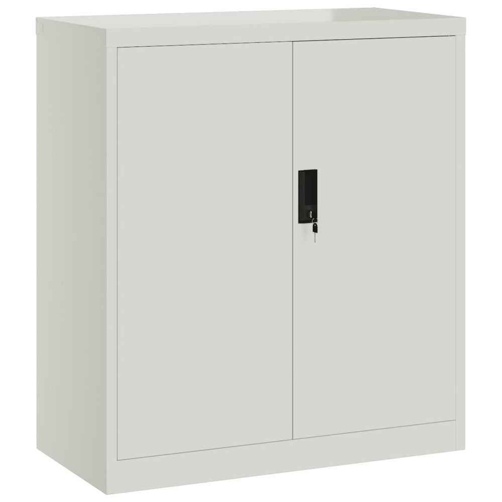Aktenschrank Stahl Hellgrau 79x40x90 cm