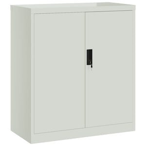 Aktenschrank Stahl Hellgrau 79x40x90 cm