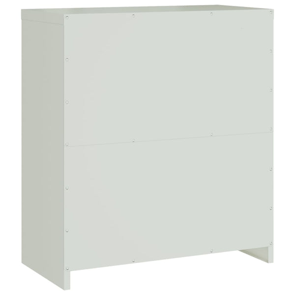 Aktenschrank Stahl Hellgrau 79x40x90 cm
