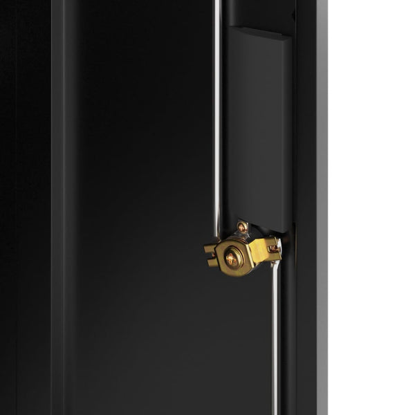 Aktenschrank Stahl Schwarz 79x40x90cm