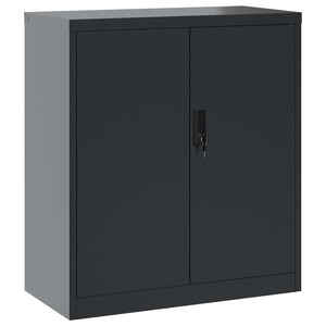 Aktenschrank Anthrazit Stahl 79x40x90 cm