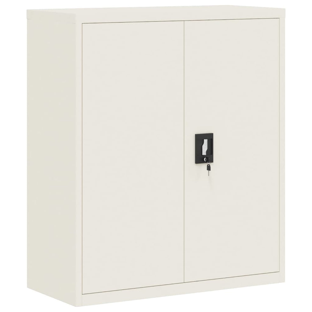 vidaXL Filing Cabinet White 90x40x105 cm Steel