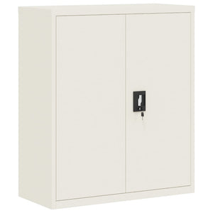 vidaXL Filing Cabinet White 90x40x105 cm Steel