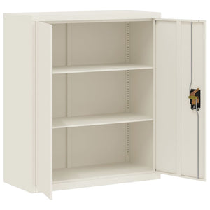 vidaXL Filing Cabinet White 90x40x105 cm Steel