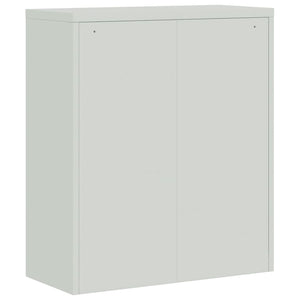 vidaXL Filing Cabinet Light Grey 90x40x105 cm Steel