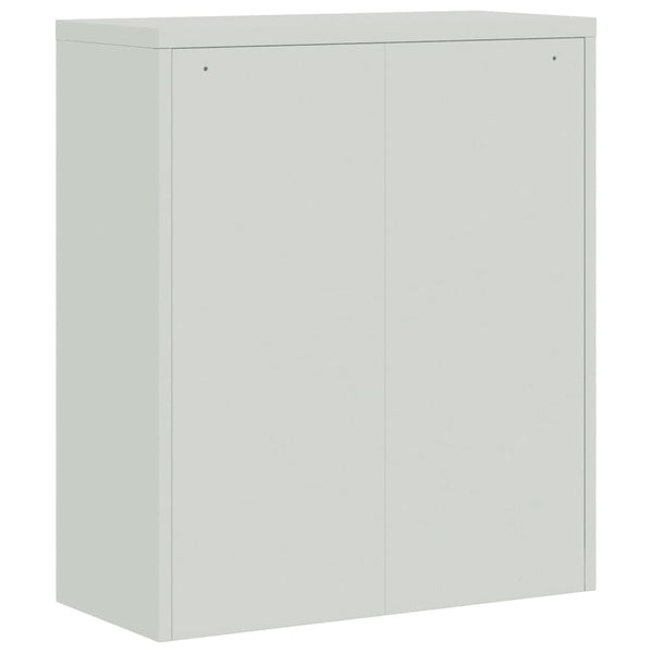 vidaXL Filing Cabinet Light Grey 90x40x105 cm Steel