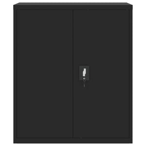 vidaXL Filing Cabinet Black 90x40x105 cm Steel