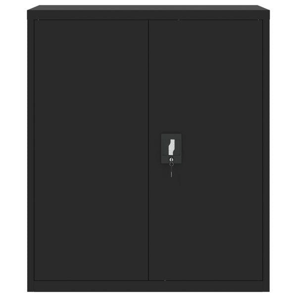 vidaXL Filing Cabinet Black 90x40x105 cm Steel