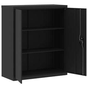 vidaXL Filing Cabinet Black 90x40x105 cm Steel