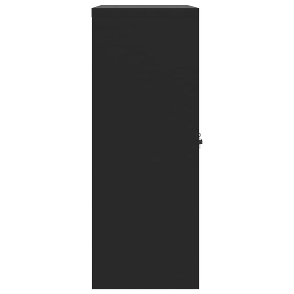 vidaXL Filing Cabinet Black 90x40x105 cm Steel