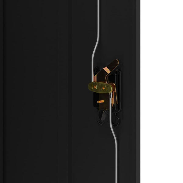 vidaXL Filing Cabinet Black 90x40x105 cm Steel