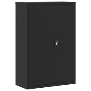 vidaXL Filing Cabinet Black 90x40x140 cm Steel