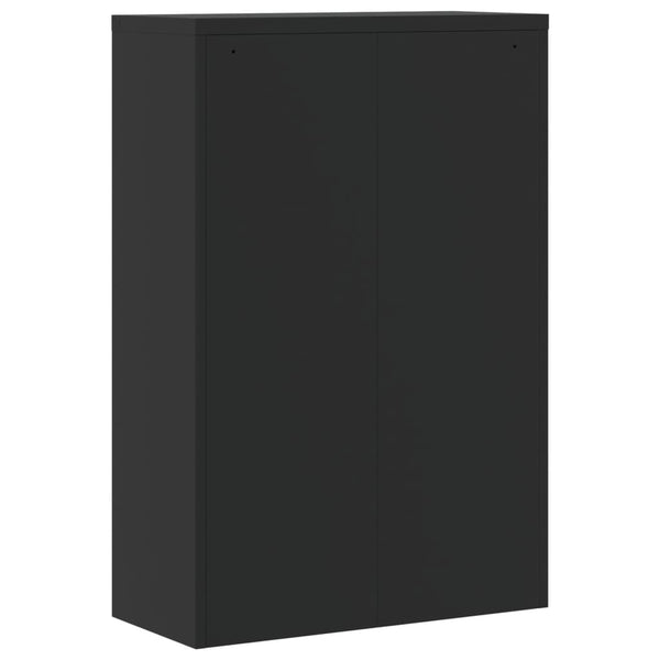 vidaXL Filing Cabinet Black 90x40x140 cm Steel