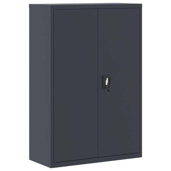 vidaXL Filing Cabinet Anthracite 90x40x140 cm Steel