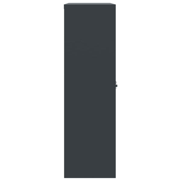 vidaXL Filing Cabinet Anthracite 90x40x140 cm Steel