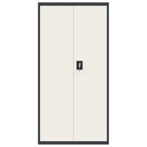 vidaXL Filing Cabinet Anthracite and White 90x40x180 cm Steel