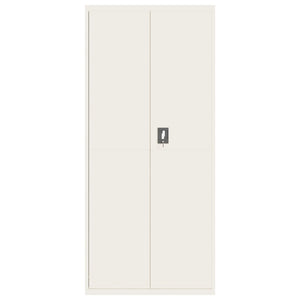 vidaXL Filing Cabinet White 90x40x200 cm Steel
