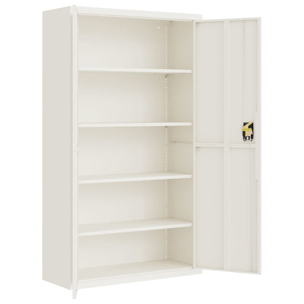 vidaXL Filing Cabinet White 105x40x180 cm Steel