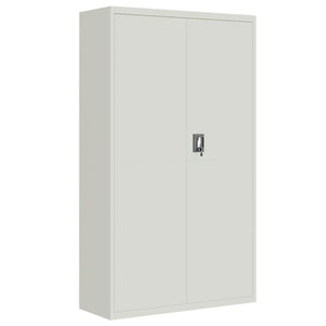 vidaXL Filing Cabinet Light Gray 105x40x180 cm Steel