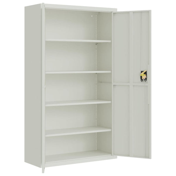 vidaXL Filing Cabinet Light Gray 105x40x180 cm Steel