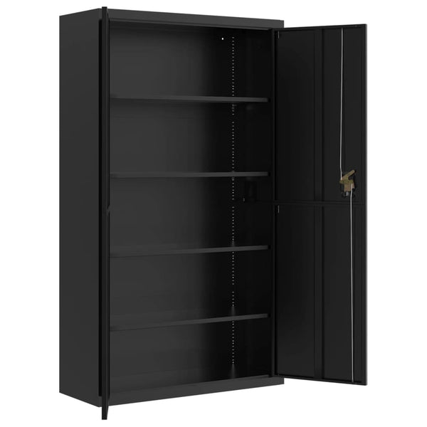 vidaXL Filing Cabinet Black 105x40x180 cm Steel