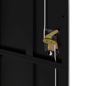 vidaXL Filing Cabinet Black 105x40x180 cm Steel
