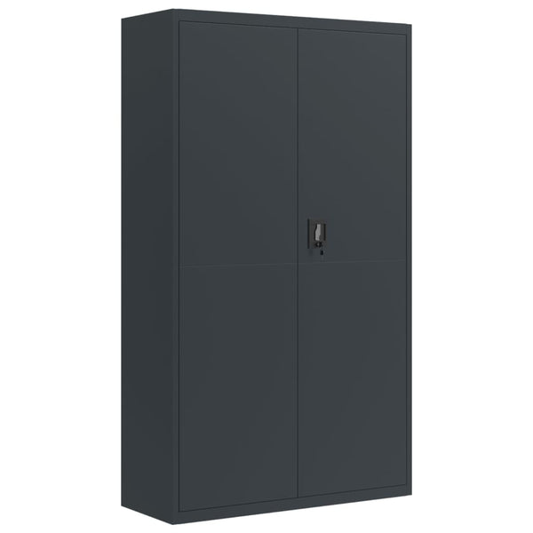 vidaXL Filing Cabinet Anthracite 105x40x180 cm Steel