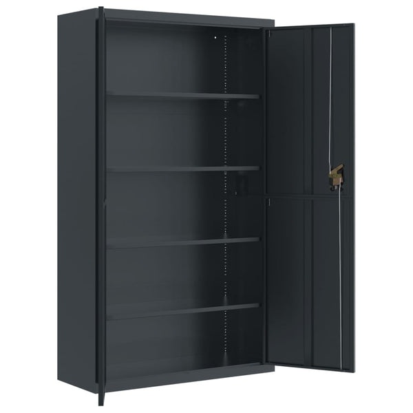 vidaXL Filing Cabinet Anthracite 105x40x180 cm Steel