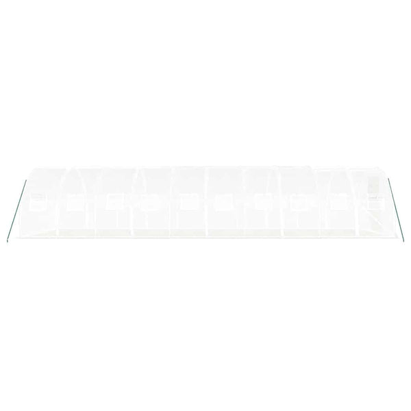 vidaXL Greenhouse with Steel Frame White 30 m² 10x3x2 m