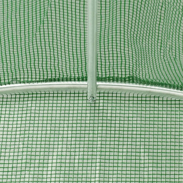 vidaXL Greenhouse with Steel Frame Green 144 m² 24x6x2.85 m