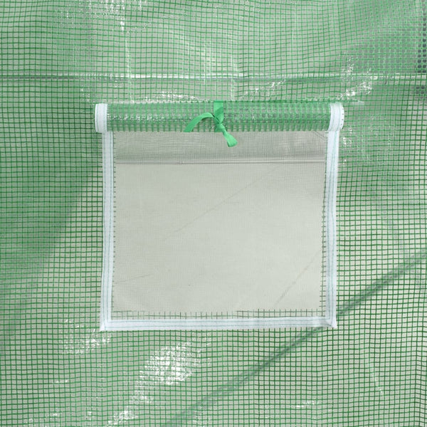 vidaXL Greenhouse with Steel Frame Green 144 m² 24x6x2.85 m