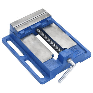 vidaXL Machine Vice Blue 121 mm Cast Iron