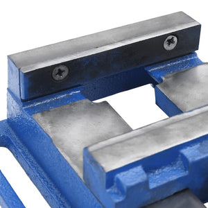 vidaXL Machine Vice Blue 121 mm Cast Iron
