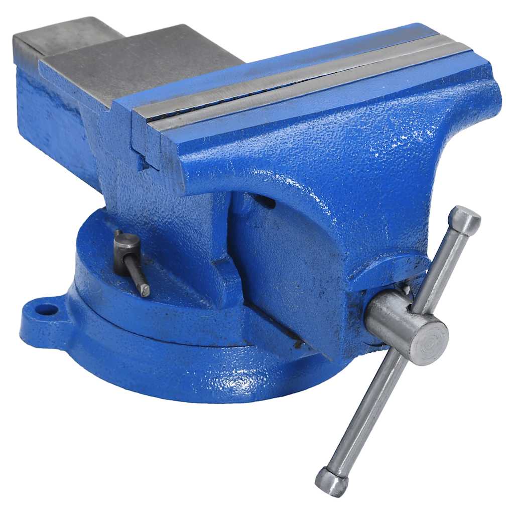 vidaXL Bench Vice Blue 150 mm Cast Iron
