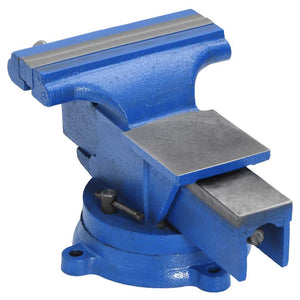 vidaXL Bench Vice Blue 150 mm Cast Iron