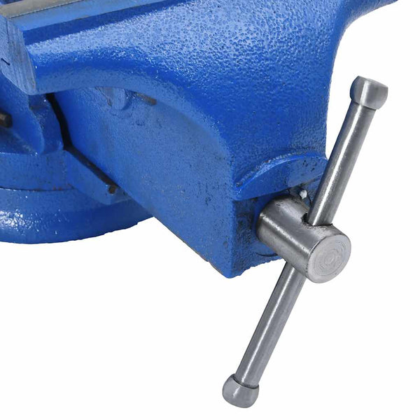 vidaXL Bench Vice Blue 150 mm Cast Iron