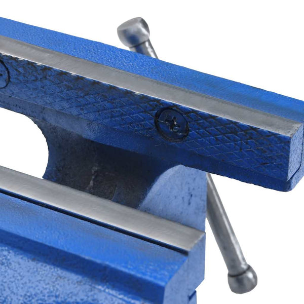 vidaXL Bench Vice Blue 150 mm Cast Iron
