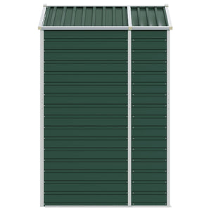 vidaXL Garden Shed Green 191x130x198 cm Galvanized Steel