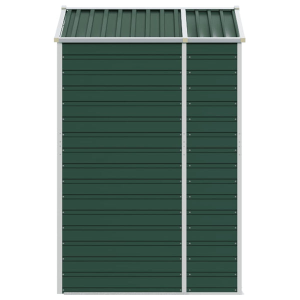 vidaXL Garden Shed Green 191x130x198 cm Galvanized Steel