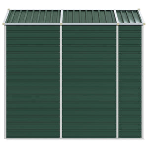 vidaXL Garden Shed Green 191 x 215 x 198 cm Galvanized Steel