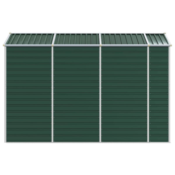 vidaXL Garden Shed Green 191 x 300 x 198 cm Galvanized Steel