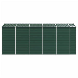 vidaXL Garden Shed Green 191x470x198 cm Galvanised Steel