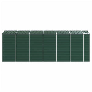 vidaXL Garden Shed Green 191x555x198 cm Galvanized Steel