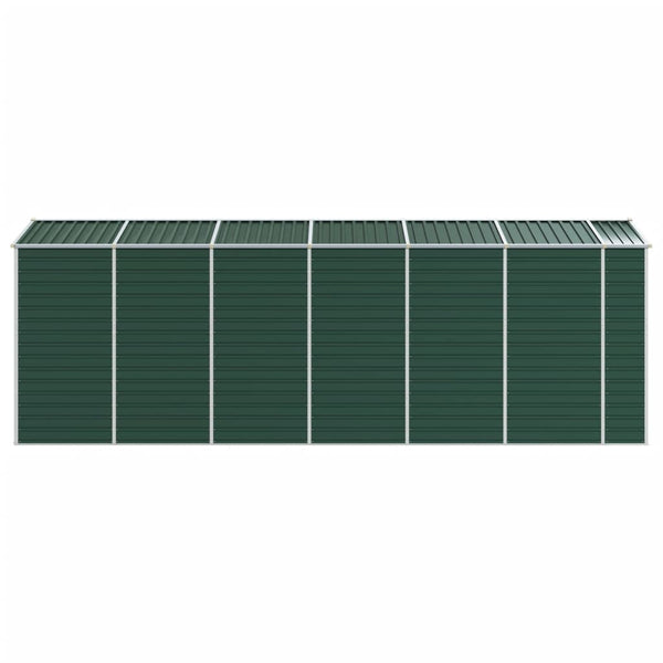 vidaXL Garden Shed Green 191x555x198 cm Galvanized Steel