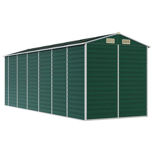 vidaXL Garden Shed Green 191x555x198 cm Galvanized Steel