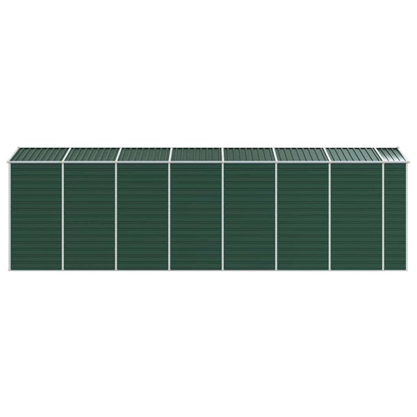 vidaXL Garden Shed Green 191x640x198 cm Galvanized Steel