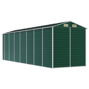 vidaXL Garden Shed Green 191x640x198 cm Galvanized Steel