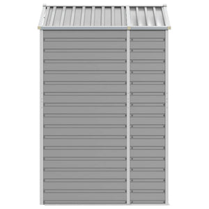 vidaXL Tool Shed Light Gray 191x130x198 cm Galvanized Steel