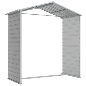 vidaXL Tool Shed Light Gray 191x130x198 cm Galvanized Steel