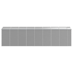 vidaXL Garden Shed Light Grey 191x725x198 cm Galvanized Steel